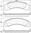 Stoptech 308.13290 | StopTech Street Brake Pads Ford E-150 Econoline, Rear; 2008-2008 Alternate Image 1