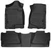 Husky Liners 98201 | Weatherbeater Series Front & 2nd Seat Floor Liners (Footwell Coverage) Chevrolet Silverado; 2008-2013 Alternate Image 1