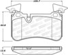 Stoptech 308.13730 | StopTech Street Brake Pads Mercedes-Benz C63 AMG, Rear; 2008-2013 Alternate Image 2