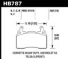 Hawk Performance HB787Q.582 | Hawk DTC-80 15-17 Chevy Corvette Z06 Front Race Brake Pads; 1980-2015 Alternate Image 1