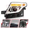 ANZO 111576 | 11-15 Ford Explorer Projector Headlights w/ Light Bar Chrome Housing w/ Amber light; 2011-2015 Alternate Image 2