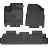 Husky Liners 95701 | 2022 Nissan Pathfinder/Infiniti QX60 Weatherbeater Black Front & 2nd Seat Floor Liners Alternate Image 2