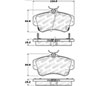 Stoptech 309.08410 | StopTech Sport Brake Pads Chrysler PT Cruiser w/o Turbocharged Cast in Front Caliper, Front; 2004-2004 Alternate Image 2