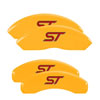 MGP 10119SST1YL | 4 Caliper Covers Engraved Front & Rear No bolts/ST Yellow finish black ch; 2011-2014 Alternate Image 7