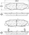 Stoptech 308.07320 | StopTech Street Brake Pads Cadillac XLR, Rear; 2004-2009 Alternate Image 1