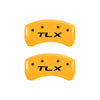 MGP 39018STLXYL | 4 Caliper Covers Engraved Front Acura Engraved Rear TLX Yellow finish black ch; 2018-2019 Alternate Image 3