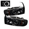 SPYDER 5010100 | Spyder Dodge Ram 2500/3500 1PC Halo LED ( Replaceable LEDs ) Projector Headlights - Smoke - (PRO-YD-DR94-HL-AM-SMC); 1994-2002 Alternate Image 2