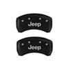 MGP 42013SJEPRD | 4 Caliper Covers Engraved Front & Rear JEEP Red finish silver ch; 2016-2022 Alternate Image 3