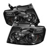 SPYDER 5010223 | Spyder Ford F150 Version 2 Halo LED ( Replaceable LEDs ) Projector Headlights - Smoke - (PRO-YD-FF15004-HL-G2-SM); 2004-2008 Alternate Image 2