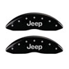 MGP 42011FJEPBK | Front set 2 Caliper Covers Engraved Front JEEP Black finish silver ch; 2011-2019 Alternate Image 5