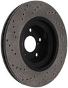 Stoptech 128.47021R | StopTech Subaru Outback Sport Cross Drilled Brake Rotor, Front Right; 2005-2014 Alternate Image 8