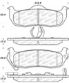 Stoptech 305.10410 | StopTech Street Select Brake Pads Nissan Titan, Rear; 2004-2015 Alternate Image 1