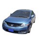 AVS 320018 | 06-10 Honda Civic Coupe Aeroskin Low Profile Acrylic Hood Shield - Smoke; 2006-2010 Alternate Image 2