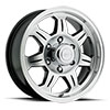 Raceline 87046012 | 870 Element 14x6in / 5x114.3 BP / 0mm Offset / 3.19mm Bore - Black & Machined Wheel Alternate Image 1