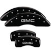 MGP 32015SMOPBK | 4 Caliper Covers Engraved Front & Rear MOPAR Black finish silver ch; 2004-2006 Alternate Image 6