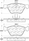 Stoptech 309.07400 | StopTech Sport Brake Pads Mercedes-Benz E320, Front; 1996-2003 Alternate Image 2