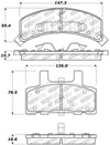 Stoptech 309.03690 | StopTech Sport Brake Pads GMC Yukon 11 Rear Drum, Front; 2000-2000 Alternate Image 1