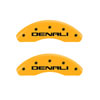 MGP 34002SDNLYL | 4 Caliper Covers Engraved Front & Rear Denali Yellow finish black ch; 2013-2017 Alternate Image 2