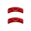 MGP 38013SMGPRD | MGP 4 Caliper Covers Engraved Front & Rear MGP Red finish silver ch; 2006-2008 Alternate Image 2