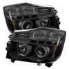 SPYDER 5078605 | Spyder Nissan Armada Projector Headlights - LED Halo - LED - Black Smoke - (PRO-YD-NTI04-HL-BSM); 2004-2007 Alternate Image 1