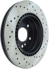 Stoptech 128.35048R | StopTech Mercedes-Benz CLK55 AMG Sport Cryo Cross Drilled Rotor, Rear Right; 2001-2004 Alternate Image 2