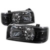 SPYDER 5012494 | Spyder Ford Bronco 1PC LED ( Replaceable LEDs ) Crystal Headlights - Black - (HD-YD-FB92-1PC-BK); 1992-1996 Alternate Image 2