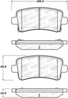 Stoptech 308.14301 | StopTech Street Brake Pads Buick Regal 296mm Front Disc, Rear; 2011-2017 Alternate Image 2