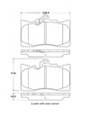 Stoptech 308.11180 | StopTech Street Brake Pads Lexus RC350 F Sport, Front; 2016-2017 Alternate Image 1