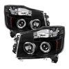 SPYDER 5011572 | Spyder Nissan Titan Halo LED ( Replaceable LEDs ) Projector Headlights - Black - (PRO-YD-NTI04-HL-BK); 2004-2013 Alternate Image 2