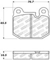 Stoptech 309.01740 | StopTech Sport Brake Pads BMW 320i, Front; 1977-1983 Alternate Image 2