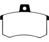 EBC dp4370r | 89-90 Audi 100 Quattro 2.3 Yellowstuff Rear Brake Pads; 1989-1990 Alternate Image 1