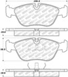 Stoptech 305.06180 | StopTech Street Select Brake Pads Volvo S70, Front; 1998-2000 Alternate Image 1