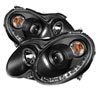 SPYDER 5038036 | Spyder Mercedes Benz CLK Halo DRL LED Projector Headlights - Black - (PRO-YD-MBCLK03-DRL-BK); 2003-2009 Alternate Image 1