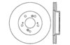 Stoptech 128.40026L | StopTech Honda Odyssey Sport Cryo Cross Drilled Rotor, Front Left; 1995-1998 Alternate Image 2