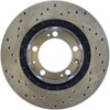 Stoptech 128.37021L | StopTech Porsche 944 Sport Cryo Cross Drilled Rotor, Front Left; 1987-1991 Alternate Image 3