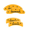 MGP 20076SVTCYL | 4 Caliper Covers Engraved Front & Rear Vtech Yellow Finish Black Char 2003 Honda Element; 2003-2010 Alternate Image 2