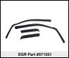 EGR 571551 | 18-23 Gmc Terrain In-Channel Window Visors Front/Rear Set Dark Smoke; 2018-2023 Alternate Image 5