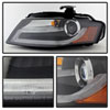 SPYDER 5080752 | Spyder Audi A4 Projector Headlights - Xenon/HID Model Only - DRL LED - Black - (PRO-YD-AA408-HID-DRL-BK); 2009-2012 Alternate Image 3