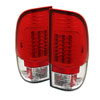 SPYDER 5029140 | Spyder Ford F250/350/450/550 Super Duty Version 2 LED Tail Lights - Red Clear - (ALT-YD-FF15097-LED-G2-RC); 1999-2007 Alternate Image 1