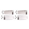 Rugged Ridge 11113.01 | 76-93 Jeep CJ / Jeep Wrangler Stainless Door Hinge Kit; 1976-1993 Alternate Image 1