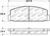 Stoptech 308.03320 | StopTech Street Brake Pads Mazda Protege Mazdaspeed, Rear; 2003-2003 Alternate Image 1