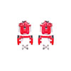 PowerStop s2574 | Power Stop 00-06 Audi TT Quattro Rear Red Calipers w/Brackets - Pair; 2000-2006 Alternate Image 2