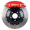 Stoptech 83.561.4700.71 | StopTech Mercedes Benz SLK320 Big Brake Kit ST-40 Red Calipers & 2-Piece No Coating Slotted Rotors, Front; 2001-2004 Alternate Image 3