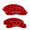 MGP 15209SMGPRD | MGP 4 Caliper Covers Engraved Front & Rear MGP Red finish silver ch; 2008-2009 Alternate Image 6