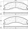 Stoptech 308.14110 | StopTech Street Brake Pads GMC Sierra 2500 HD, Rear; 2011-2015 Alternate Image 1