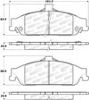 Stoptech 305.07270 | StopTech Street Select Brake Pads Pontiac Grand Am, Front; 1999-2005 Alternate Image 1