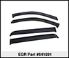 EGR 641891 | 2019 Chevy 1500 Double Cab Tape-On Window Visors - Set of 4 Dark Smoke Alternate Image 8