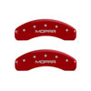 MGP 42007SMOPRD | 4 Caliper Covers Engraved Front & Rear MOPAR Red finish silver ch; 2012-2012 Alternate Image 2