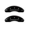 MGP 20003FINSBK | Front set 2 Caliper Covers Engraved Front Insight Black finish silver ch; 2011-2014 Alternate Image 1