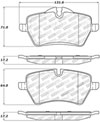 Stoptech 309.12040 | StopTech Sport Brake Pads Mini Cooper S JCW Brakes, Front; 2008-2008 Alternate Image 2